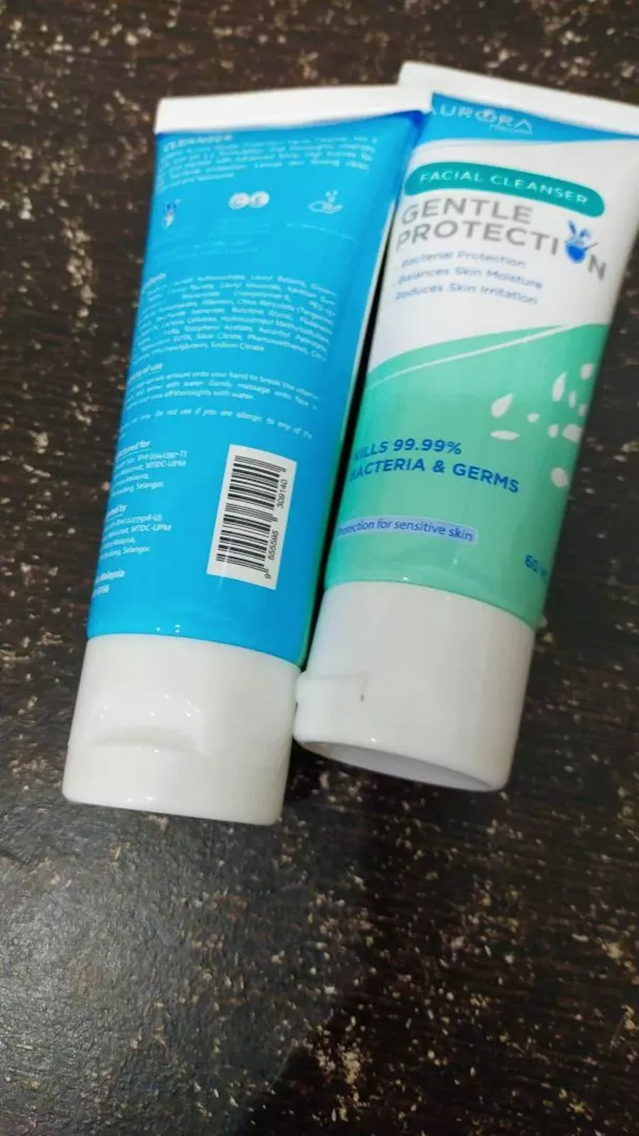 Aurora Facial Cleanser tubes